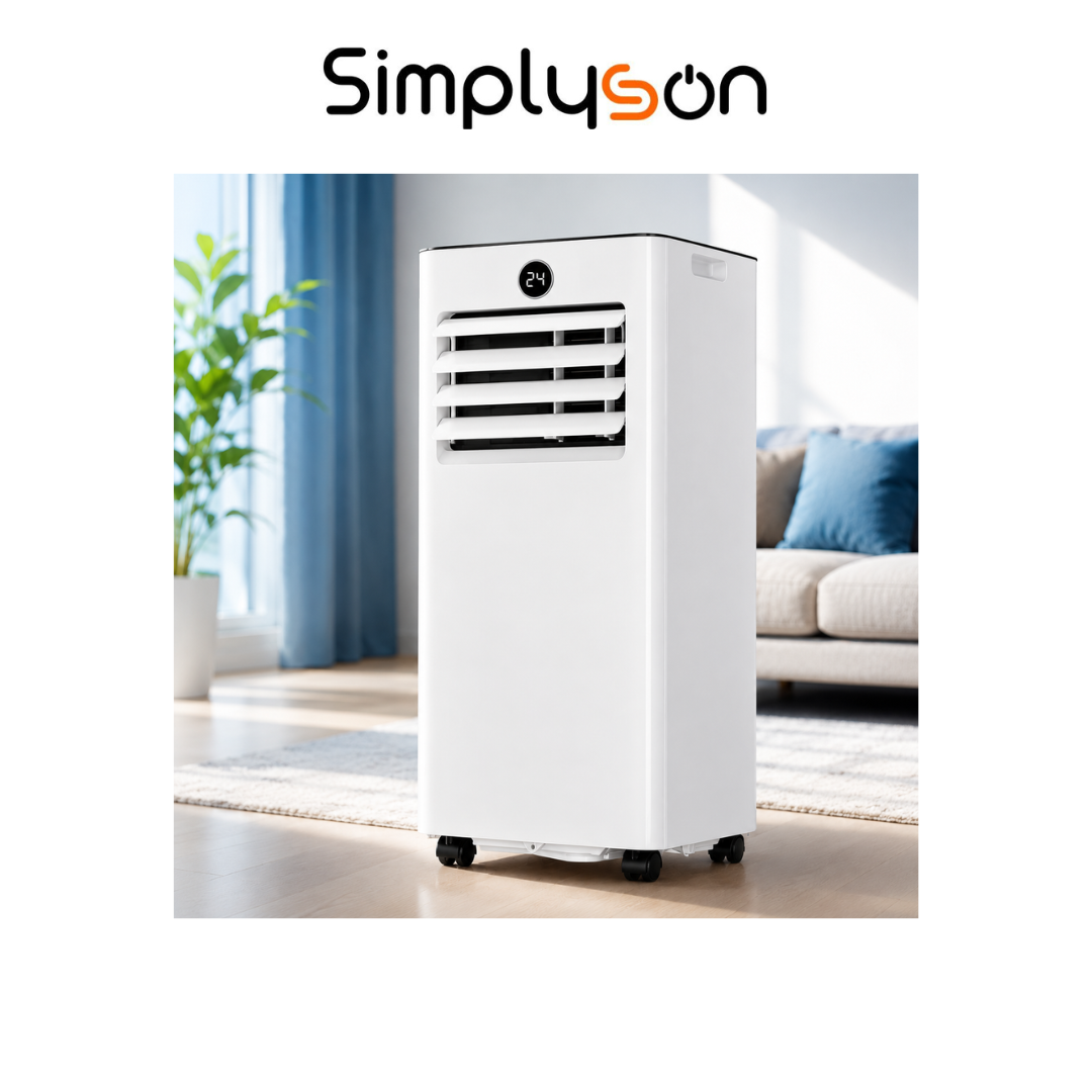 AIRFRESH PRO 9000™ Climatiseur Mobile 4-en-1 | Puissance, Silence et Confort au Quotidien